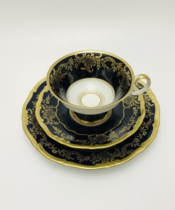 Φλυτζάνι τσαγιού με πιατάκι και ένα πιατάκι γλυκού 19 εκ 7108-Dora_Weimar porcelain